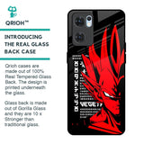 Red Vegeta Glass Case for Oppo Reno7 5G