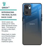 Blue Grey Ombre Glass Case for Oppo Reno7 5G