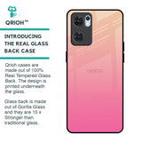 Pastel Pink Gradient Glass Case For Oppo Reno7 5G