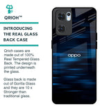 Blue Rough Abstract Glass Case for Oppo Reno7 5G