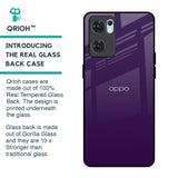 Dark Purple Glass Case for Oppo Reno7 5G