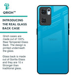 Blue Aqua Glass Case for Oppo Reno7 5G