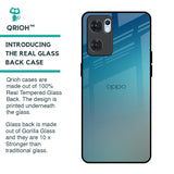 Sea Theme Gradient Glass Case for Oppo Reno7 5G