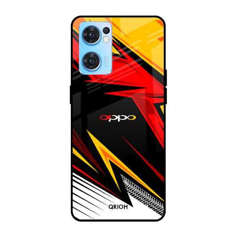 Race Jersey Pattern Oppo Reno7 5G Glass Cases & Covers Online