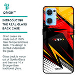 Race Jersey Pattern Glass Case For Oppo Reno7 5G