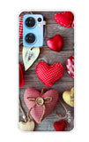 Valentine Hearts Oppo Reno7 5G Back Cover