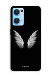 White Angel Wings Oppo Reno7 5G Back Cover