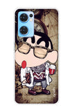 Nerdy Shinchan Oppo Reno7 5G Back Cover