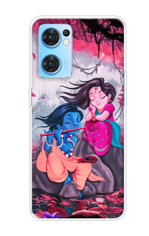 Radha Krishna Art Oppo Reno7 5G Back Cover