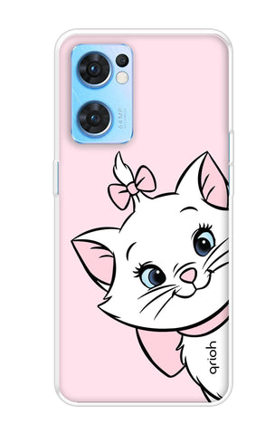 Cute Kitty Oppo Reno7 5G Back Cover