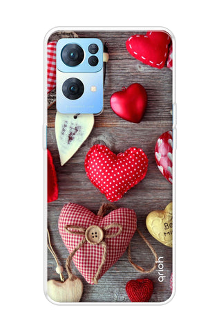 Valentine Hearts Oppo Reno7 Pro 5G Back Cover