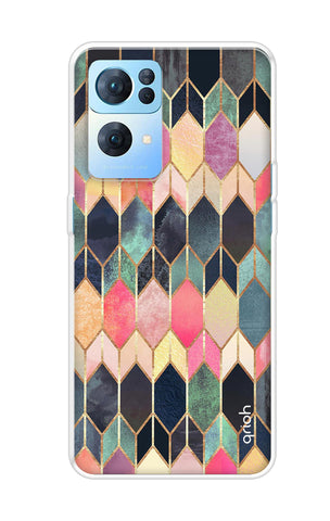 Shimmery Pattern Oppo Reno7 Pro 5G Back Cover
