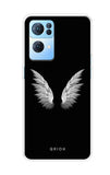 White Angel Wings Oppo Reno7 Pro 5G Back Cover