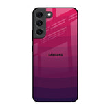 Wavy Pink Pattern Samsung Galaxy S22 5G Glass Back Cover Online