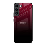 Wine Red Samsung Galaxy S22 5G Glass Back Cover Online