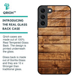 Wooden Planks Glass Case for Samsung Galaxy S22 5G