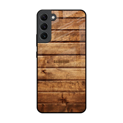 Wooden Planks Samsung Galaxy S22 Plus 5G Glass Back Cover Online