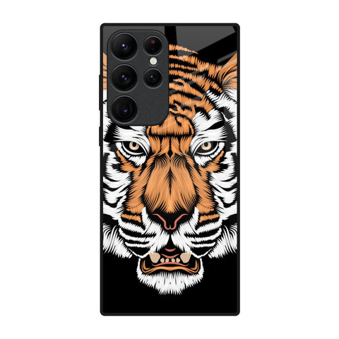 Angry Tiger Samsung Galaxy S22 Ultra 5G Glass Back Cover Online
