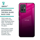 Purple Ombre Pattern Glass Case for Vivo Y75 5G