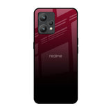 Wine Red Realme 9 Pro Plus Glass Back Cover Online