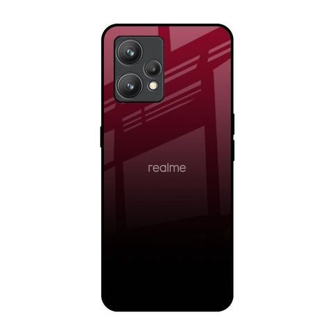 Wine Red Realme 9 Pro Plus Glass Back Cover Online