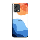 Wavy Color Pattern Realme 9 Pro Plus Glass Back Cover Online