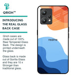 Wavy Color Pattern Glass Case for Realme 9 Pro Plus