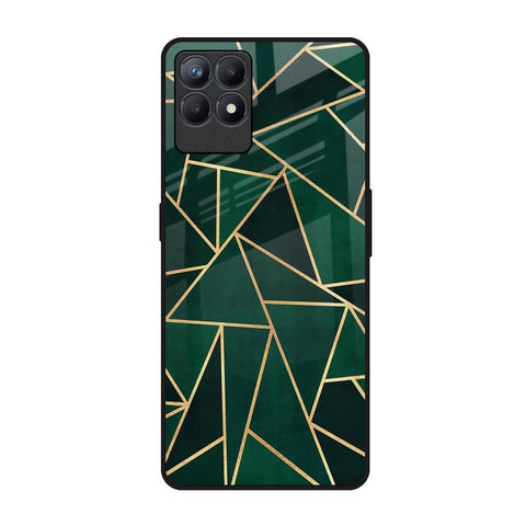 Abstract Green Realme Narzo 50 Glass Back Cover Online