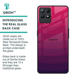 Wavy Pink Pattern Glass Case for Realme Narzo 50