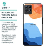 Wavy Color Pattern Glass Case for Realme Narzo 50