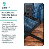 Wooden Tiles Glass Case for Vivo V23e 5G