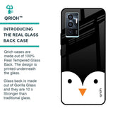 Cute Penguin Glass Case for Vivo V23e 5G