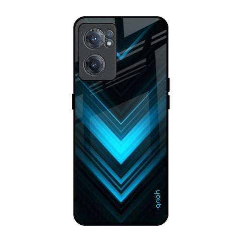 Vertical Blue Arrow OnePlus Nord CE 2 5G Glass Back Cover Online