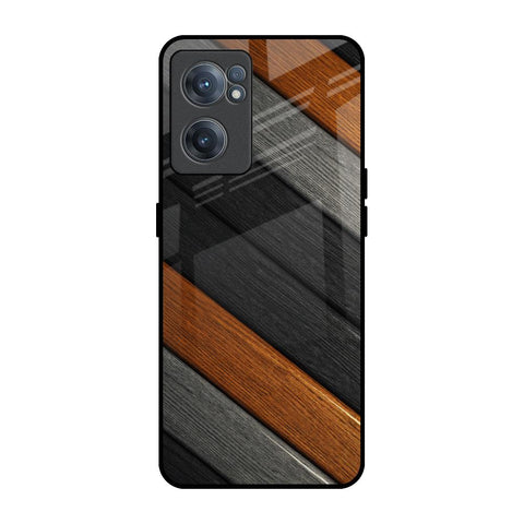 Tri Color Wood OnePlus Nord CE 2 5G Glass Back Cover Online