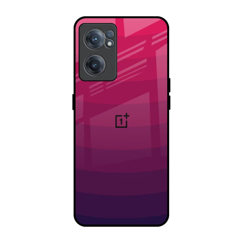 Wavy Pink Pattern OnePlus Nord CE 2 5G Glass Back Cover Online