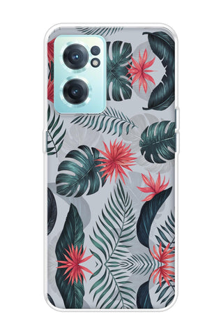 Retro Floral Leaf OnePlus Nord CE 2 5G Back Cover