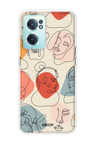 Abstract Faces OnePlus Nord CE 2 5G Back Cover