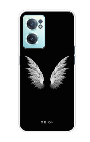 White Angel Wings OnePlus Nord CE 2 5G Back Cover