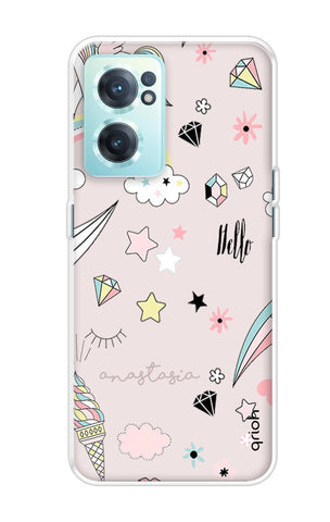 Unicorn Doodle OnePlus Nord CE 2 5G Back Cover