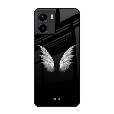 White Angel Wings Vivo Y15s Glass Back Cover Online