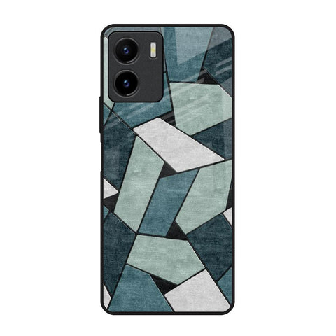 Abstact Tiles Vivo Y15s Glass Back Cover Online