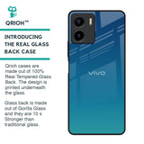 Celestial Blue Glass Case For Vivo Y15s