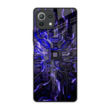 Techno Color Pattern Mi 11 Lite NE 5G Glass Back Cover Online