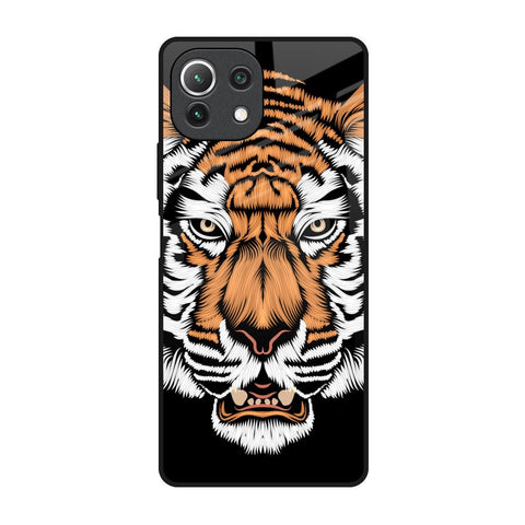 Angry Tiger Mi 11 Lite NE 5G Glass Back Cover Online