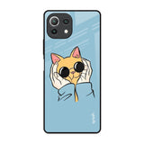 Adorable Cute Kitty Mi 11 Lite NE 5G Glass Back Cover Online