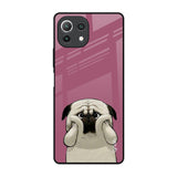 Funny Pug Face Mi 11 Lite NE 5G Glass Back Cover Online