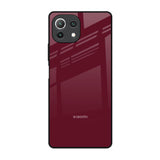 Classic Burgundy Mi 11 Lite NE 5G Glass Back Cover Online