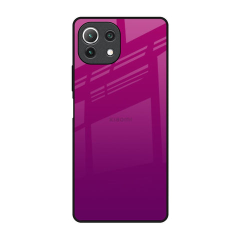 Magenta Gradient Mi 11 Lite NE 5G Glass Back Cover Online