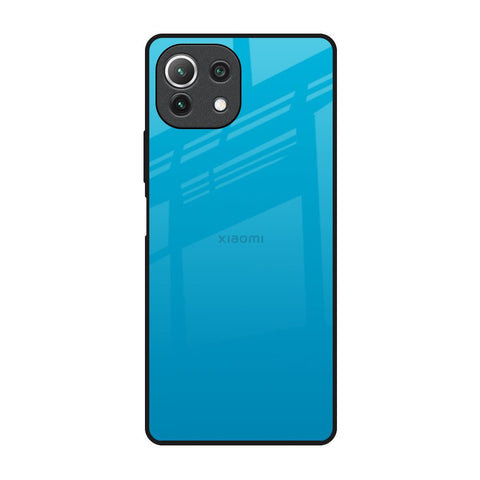 Blue Aqua Mi 11 Lite NE 5G Glass Back Cover Online