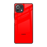 Blood Red Mi 11 Lite NE 5G Glass Back Cover Online